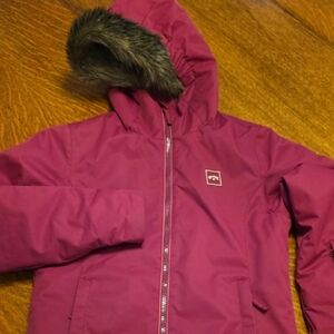 Billabong Ruby Wine Sula Waterproof Jacket,  Size 12